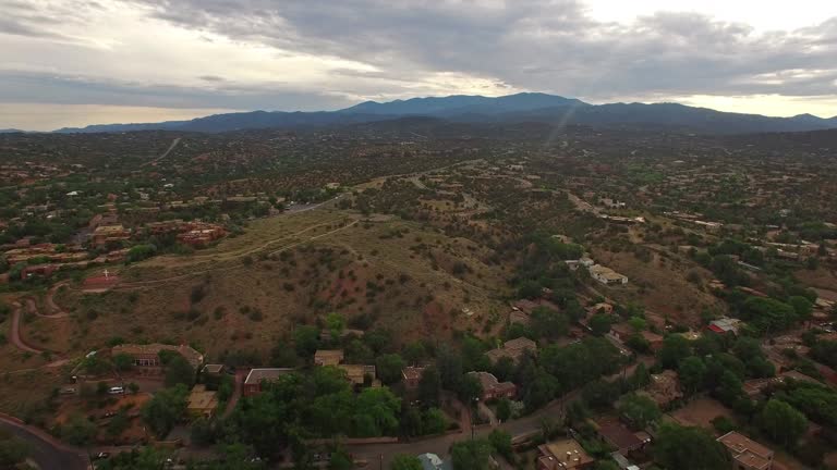 Aerial New Mexico Santa Fe