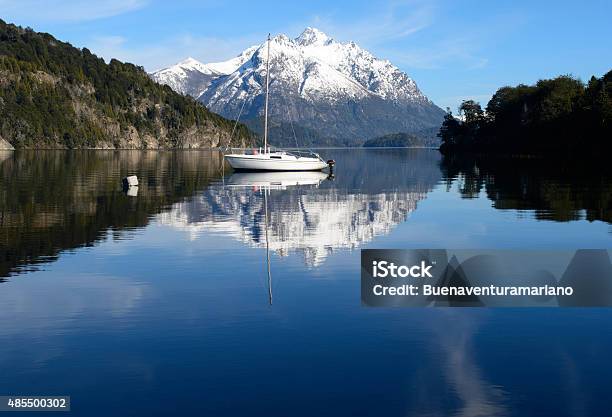 Sailing Between The Mountains Of San Carlos De Bariloche Stock Photo - Download Image Now