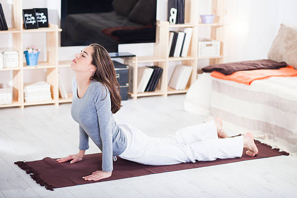 istock Fit woman doing yoga 485503410