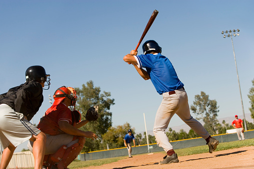Baseball player. Game day. Download a high resolution photo to advertise baseball games in sports betting.