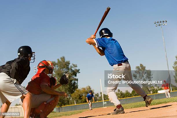 Player At Bat Stock Photo - Download Image Now - Baseball - Sport, Teenager, Child