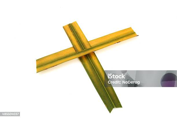 Palm Cross - Fotografie stock e altre immagini di A forma di croce - A forma di croce, Close-up, Colore verde