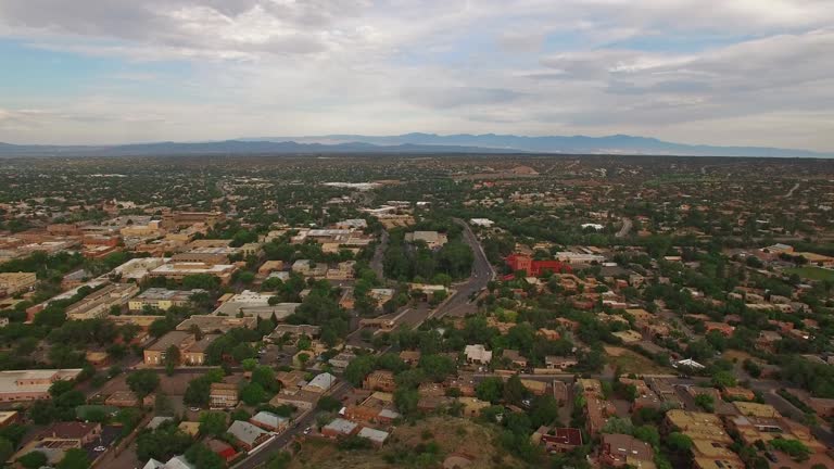 Aerial New Mexico Santa Fe