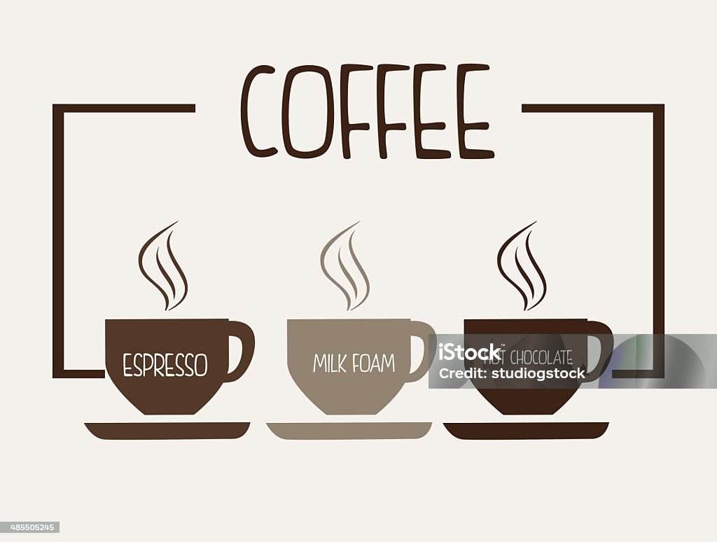design di caffè - arte vettoriale royalty-free di Alimentazione sana