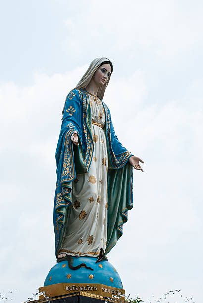 istock Virgin mary statue at Chantaburi province, Thailand. 485505409