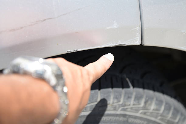 istock Details of car in an accident 485505621