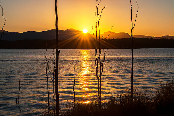istock Colourful sunset at Lake Moogerah in Queensland 485505790