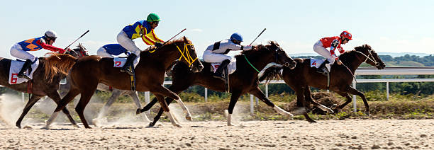 istock Horse racing in Pyatigorsk 485506438