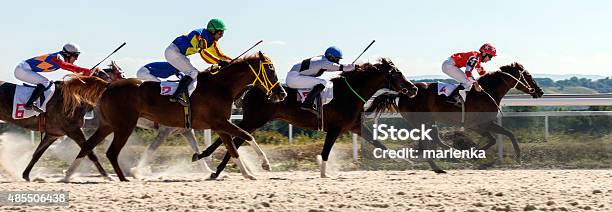 Horse Racing In Pyatigorsk Stock Photo - Download Image Now - Horseracing Track, Sports Race, Thoroughbred Horse