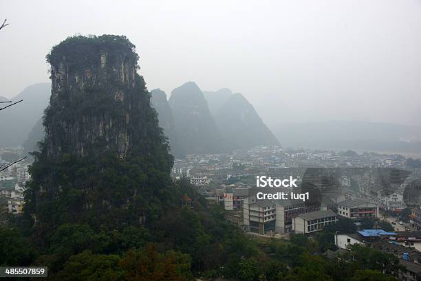 Yu Long River Landscape In Yangshuo Guilin Guanxi Province China Stock Photo - Download Image Now