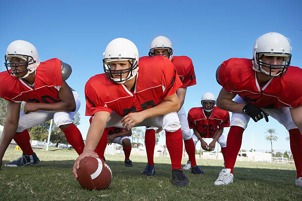 linha ofensivo - offensive line - fotografias e filmes do acervo