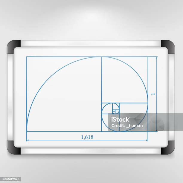 Golden Ratio Vecteurs libres de droits et plus d'images vectorielles de Spirale - Spirale, Bleu, Nombre d'or