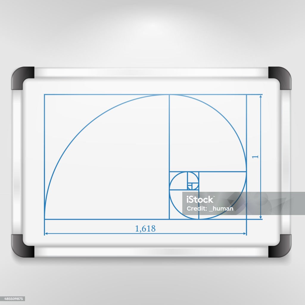골든 비율 - 로열티 프리 나선형 벡터 아트