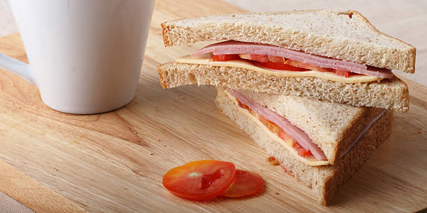 istock sandwich with ham, cheese and tomato 485509996