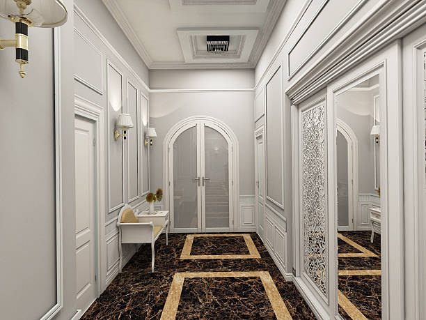 istock 3D illustration of a hall in classic style 485510334