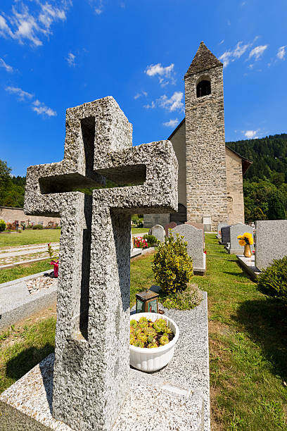 Graveyard in Northern Italy, near lake Garda.