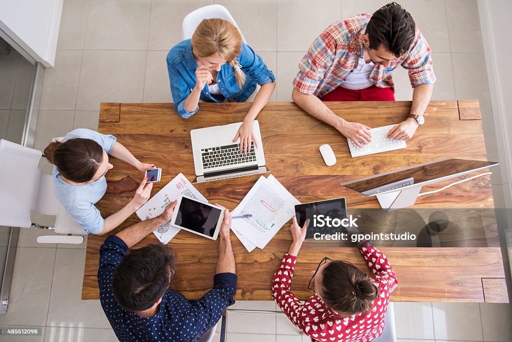 Workers doing their job so well Obscured Face Stock Photo