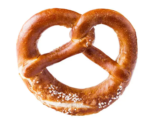 isolated pretzel