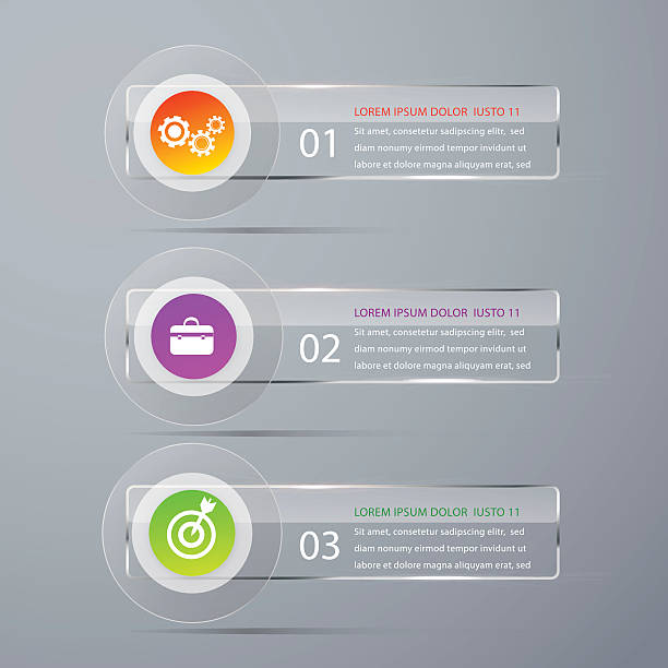 tło z nowoczesnego szablon wektor banner infographics. - design internet funky global communications stock illustrations
