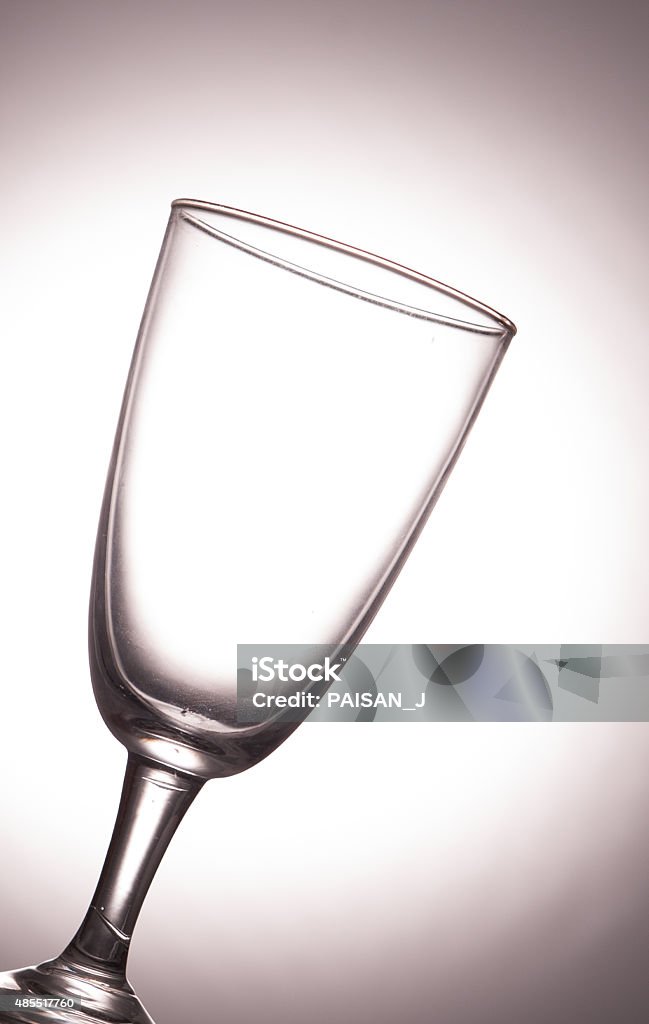 Empty wine glass. 2015 Stock Photo