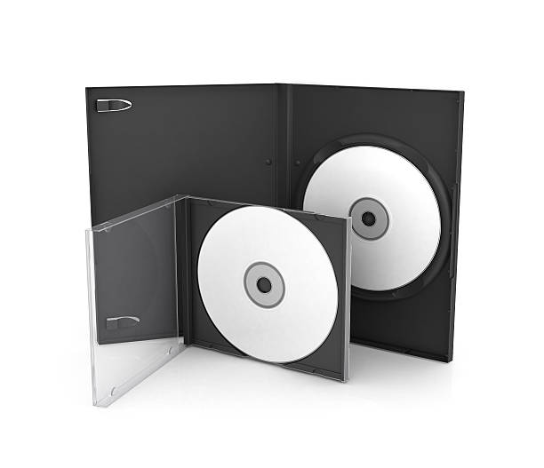 öffnen sie das kontrollkästchen für sd und dvd-spieler - box white blank computer software stock-fotos und bilder