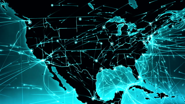 Earth connections. North America- Europe.