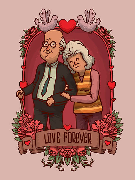 ilustrações, clipart, desenhos animados e ícones de moldura antiga de casal feliz, passeando - consoling human hand human heart care