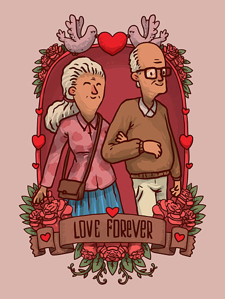 illustrations, cliparts, dessins animés et icônes de cadre heureux couple, aller sous la main - consoling human hand human heart care