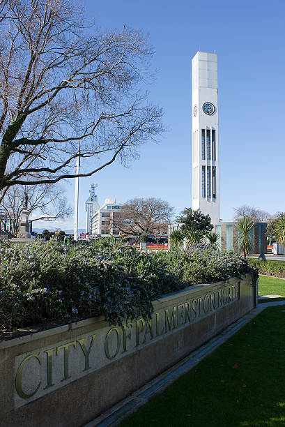 Clock Tower, Palmerston North Clock Tower in the Square,  Palmerston North, New Zealand Palmerston North stock pictures, royalty-free photos & images