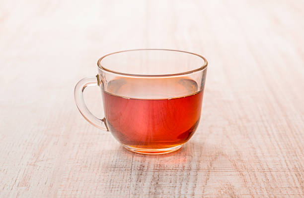 istock Cup of tea on wooden background 485520600