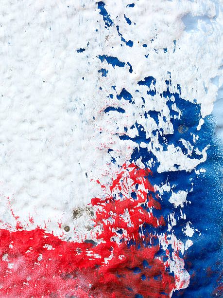 istock Close up of painted old wall 485520880