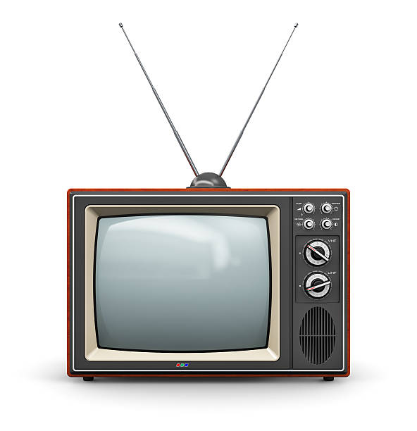 velha tv - wooden pattern audio imagens e fotografias de stock