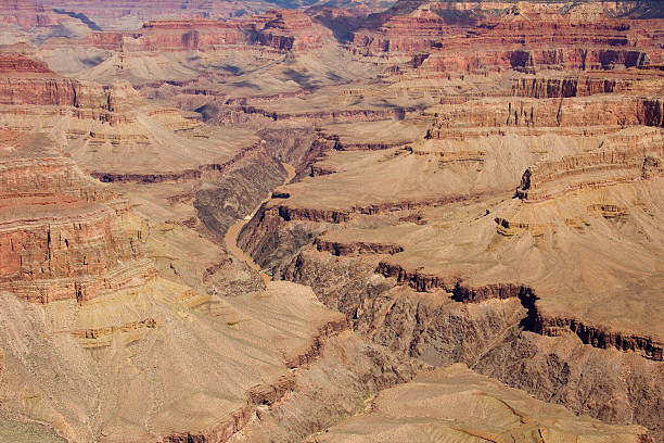 View into the Grand Canyon stock photo