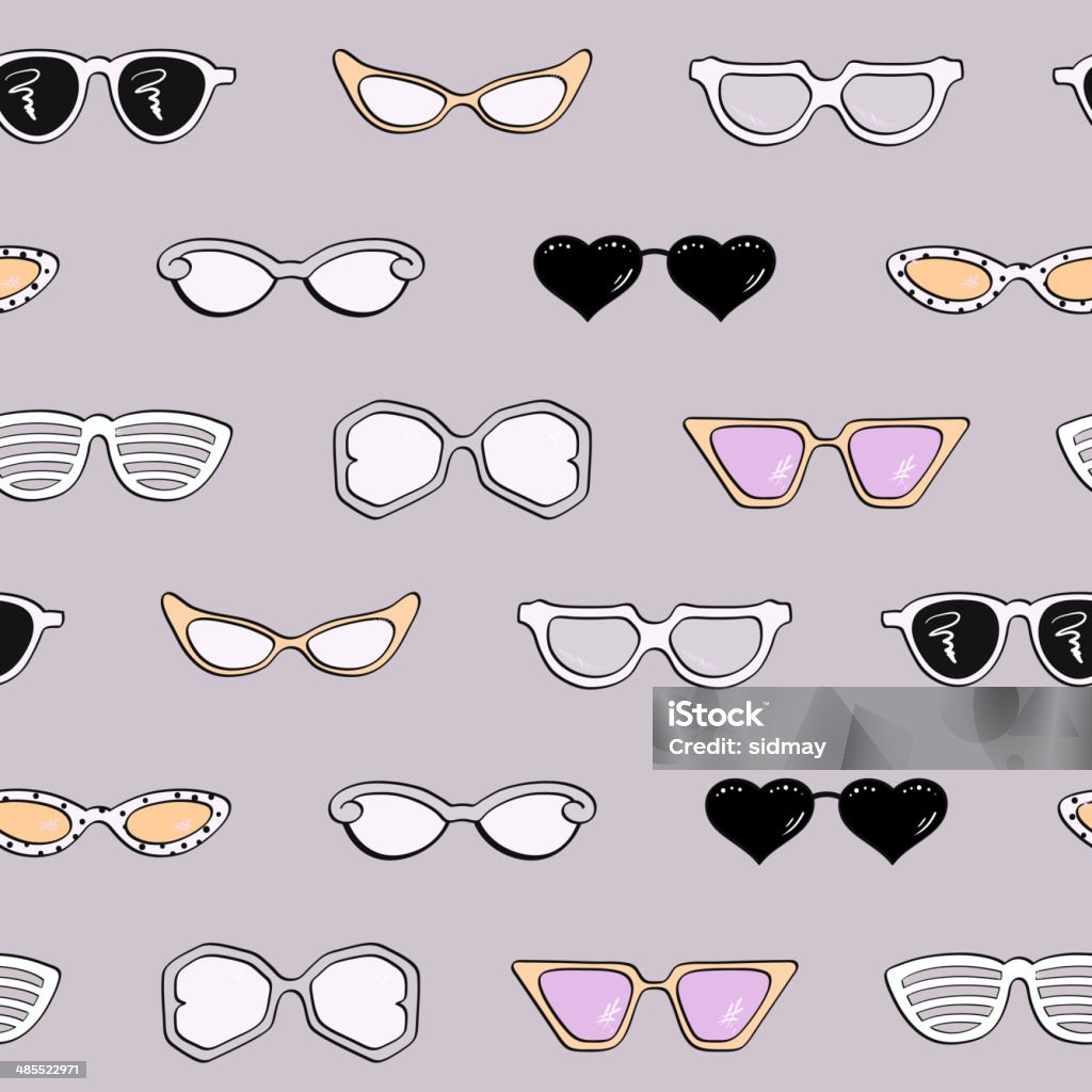 Motif sans couture de femmes fashion lunettes de soleil - clipart vectoriel de Accessoire libre de droits