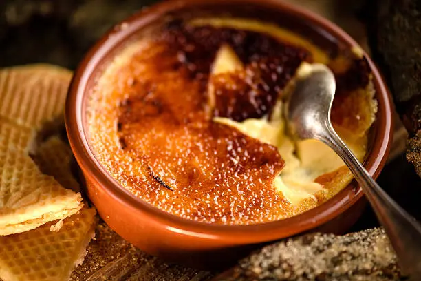 Photo of Traditional french creme brulee dessert