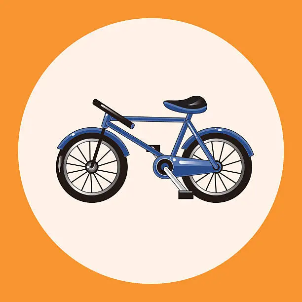 Vector illustration of transportation bike theme elements vector,eps