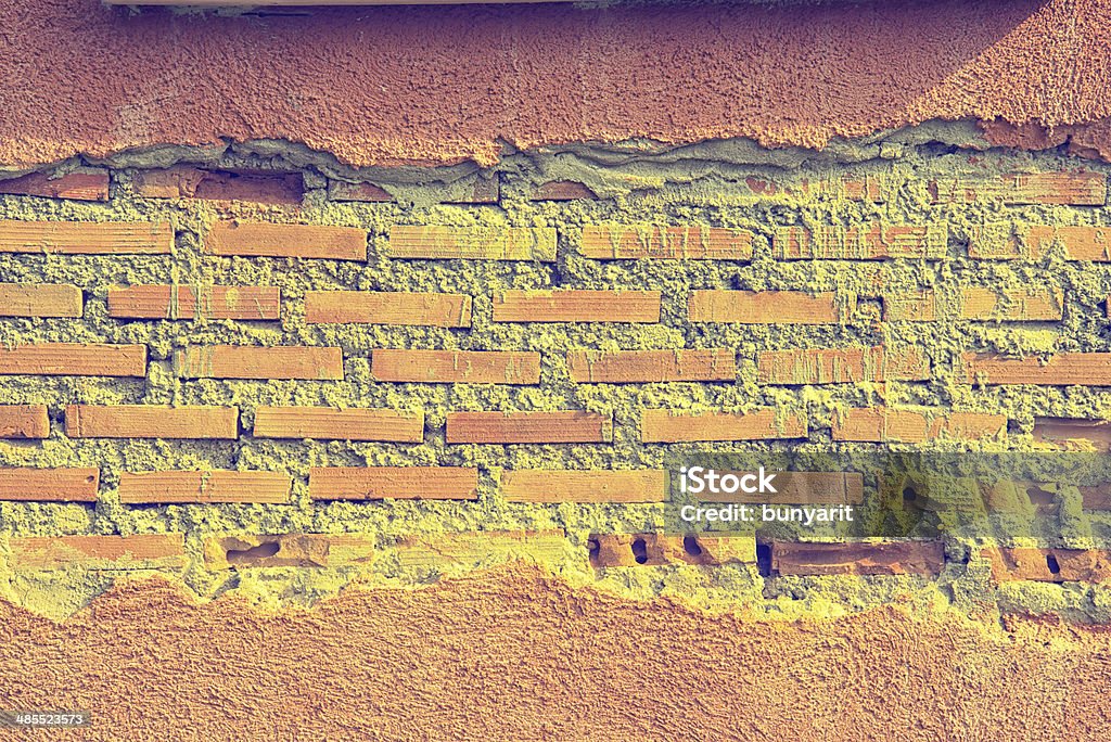 vintage fondo de textura de pared de ladrillos - Foto de stock de Agrietado libre de derechos