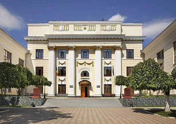 Kishinev (Chișinău).  Central Army House. Moldova. Кишинёв. Центральный Дом армии. Молдова
