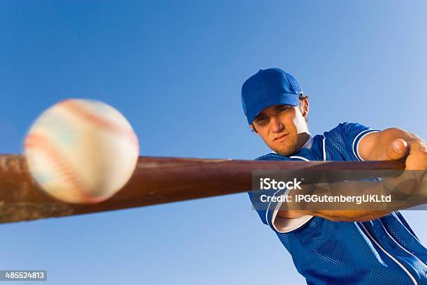 Batter Hitting Baseball Stock Photo - Download Image Now - Baseball - Sport, Batting - Sports Activity, Baseball Player