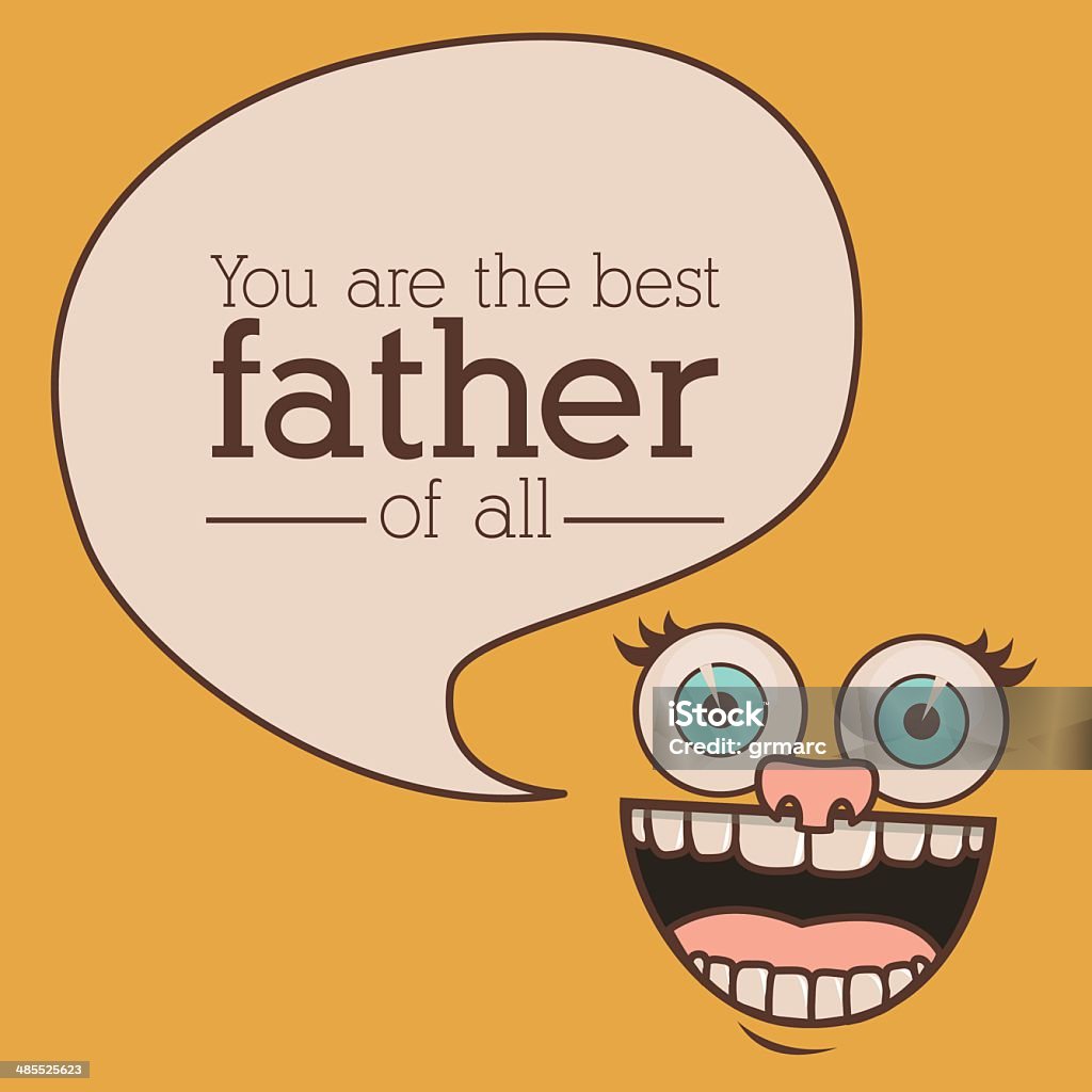 Fathers day design Fathers day design over yellow background, vector illustration Art stock vector