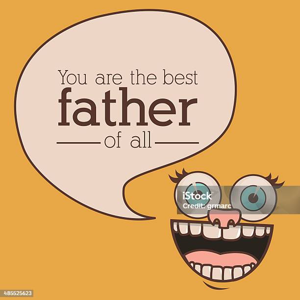 Fathers Day Design Stock Illustration - Download Image Now - Art, Art And Craft, Arts Culture and Entertainment