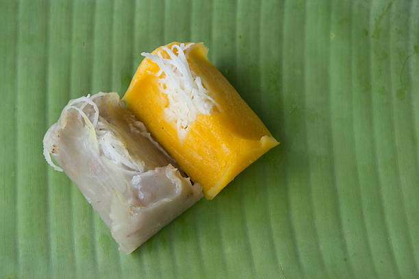 Sweet Thai banana coconut milk ingredients