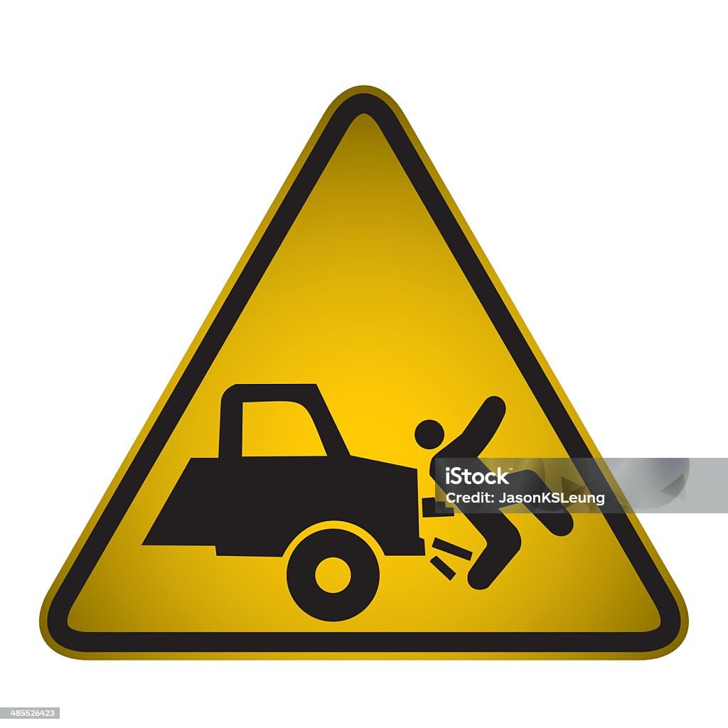 Avviso Sign- vettoriale di crash auto - arte vettoriale royalty-free di Automobile