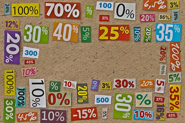 istock PERCENTAGES background made up of cut figures 485531020