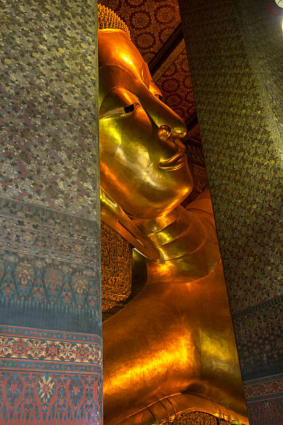 istock Big Golden Reclining Buddha,Thailand 485532656