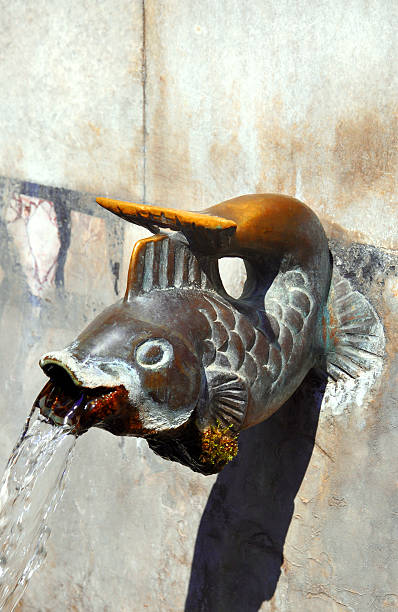 istock artistic fountain on the wall 485532700