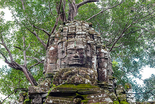 kroić dekoracji wnętrz z stary kamień bramy w angkor wat - ancient civilization people time visual art zdjęcia i obrazy z banku zdjęć