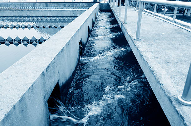 istock Modern urban wastewater treatment plant. 485537925