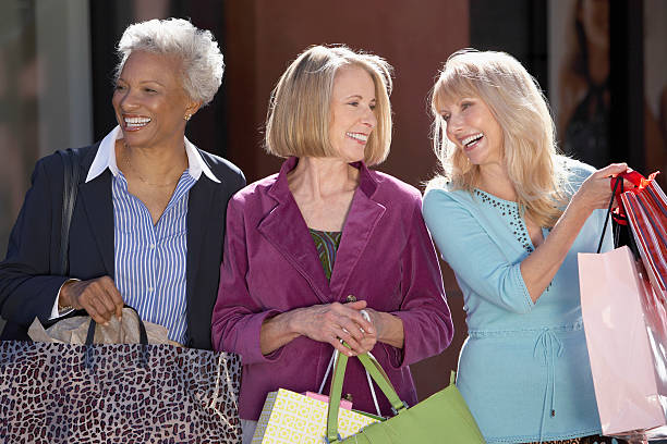 istock Happy Friends With Shopping Bags 485539253