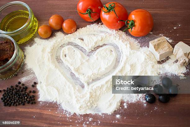 Preparing Pizza Dough Stock Photo - Download Image Now - Adult, Chef, Close-up